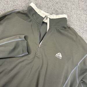 Nike ACG Olive Green Quarter Zip Athletic Pullover